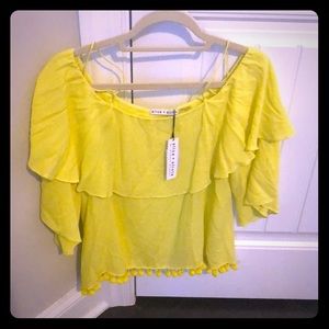 Off shoulder w straps blouse